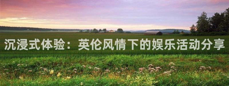 彩神首页：沉浸式体验：英伦风情下的娱乐活动分享